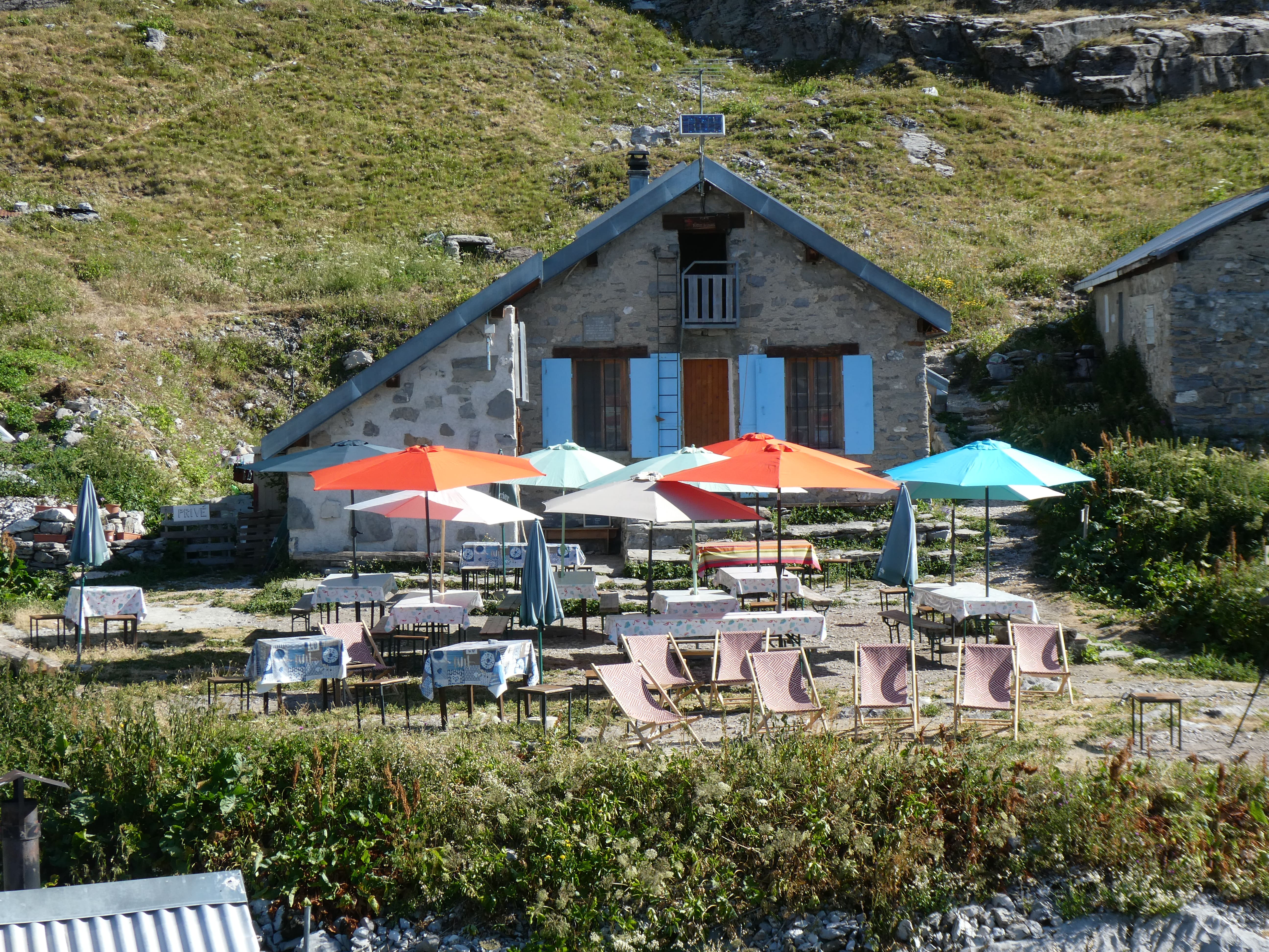 Terrasse du refuge