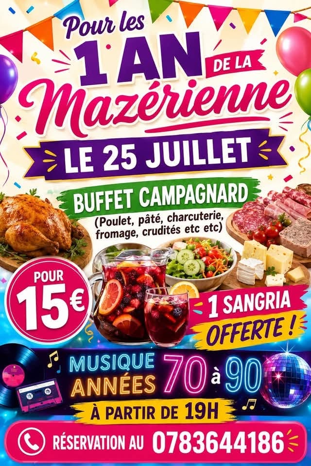 Soirée musique années 70 à 90