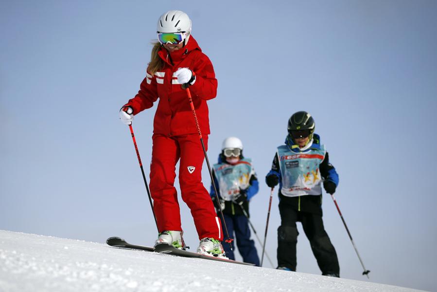 Cours de ski avec l'ESF