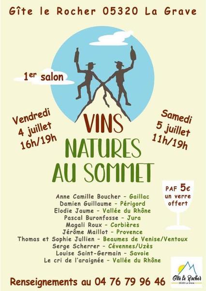 Vins natures au sommet - © ©Gite Le Rocher Salon des vins natures au Gîte Le Rocher_La Grave - © ©Gite Le Rocher