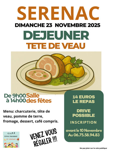 Déjeuner tête de veau