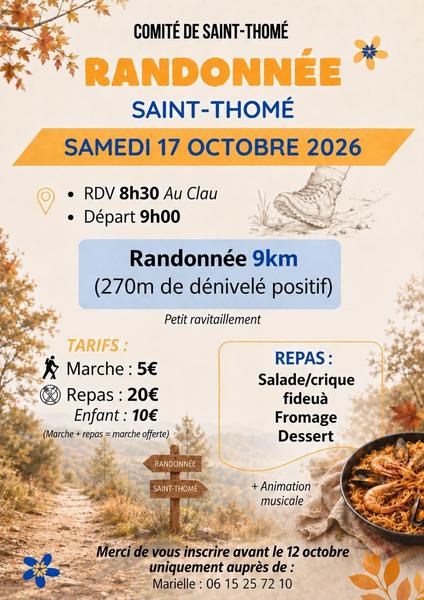 Randonnée et repas à Saint-Thomé_Saint-Thomé