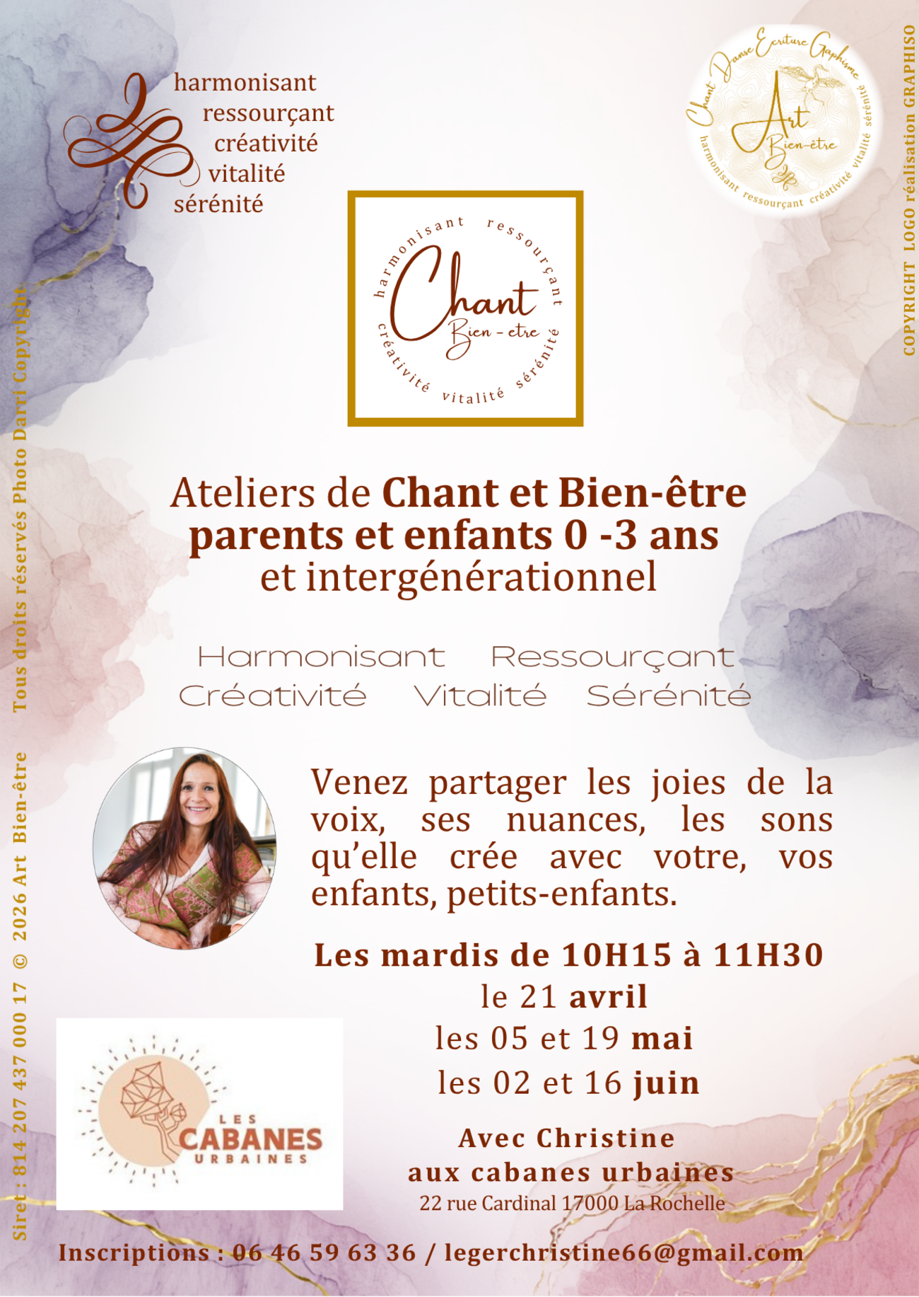 Ateliers - Chant et Bien-être - Parentalité 0-3 ans et intergénérationnel