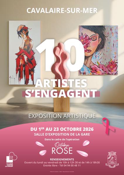 Exposition : les Artistes se mobilisent pour Octobre Rose_Cavalaire-sur-Mer