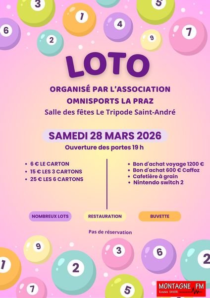 Image 12421 Affiche loto Omnisports