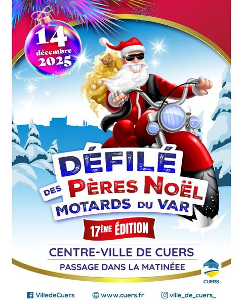 Défilé des Pères Noël motards