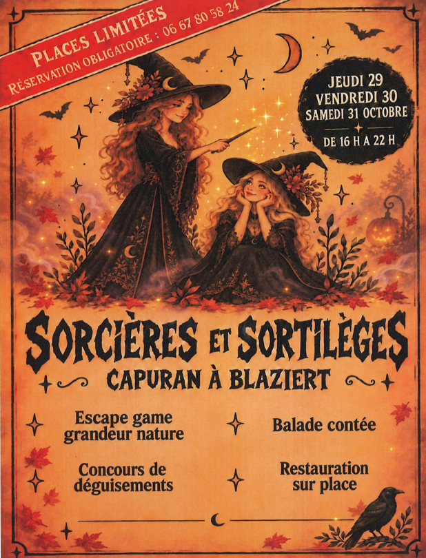 Halloween au Hameau de Capuran : sorcières et sortilèges_Blaziert