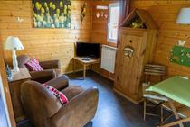 Intérieur de l'un des chalets hôteliers