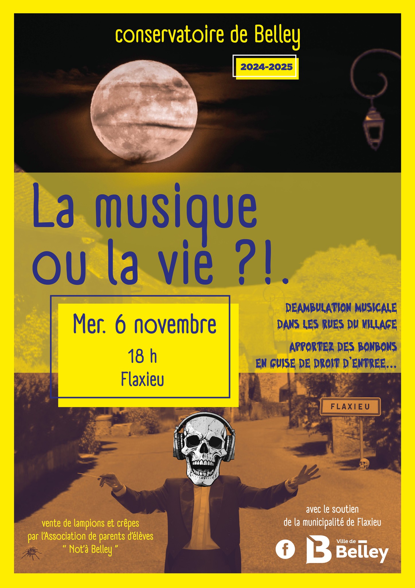 La musique ou la vie ? !... Déambulation musicale d'Halloween_Flaxieu