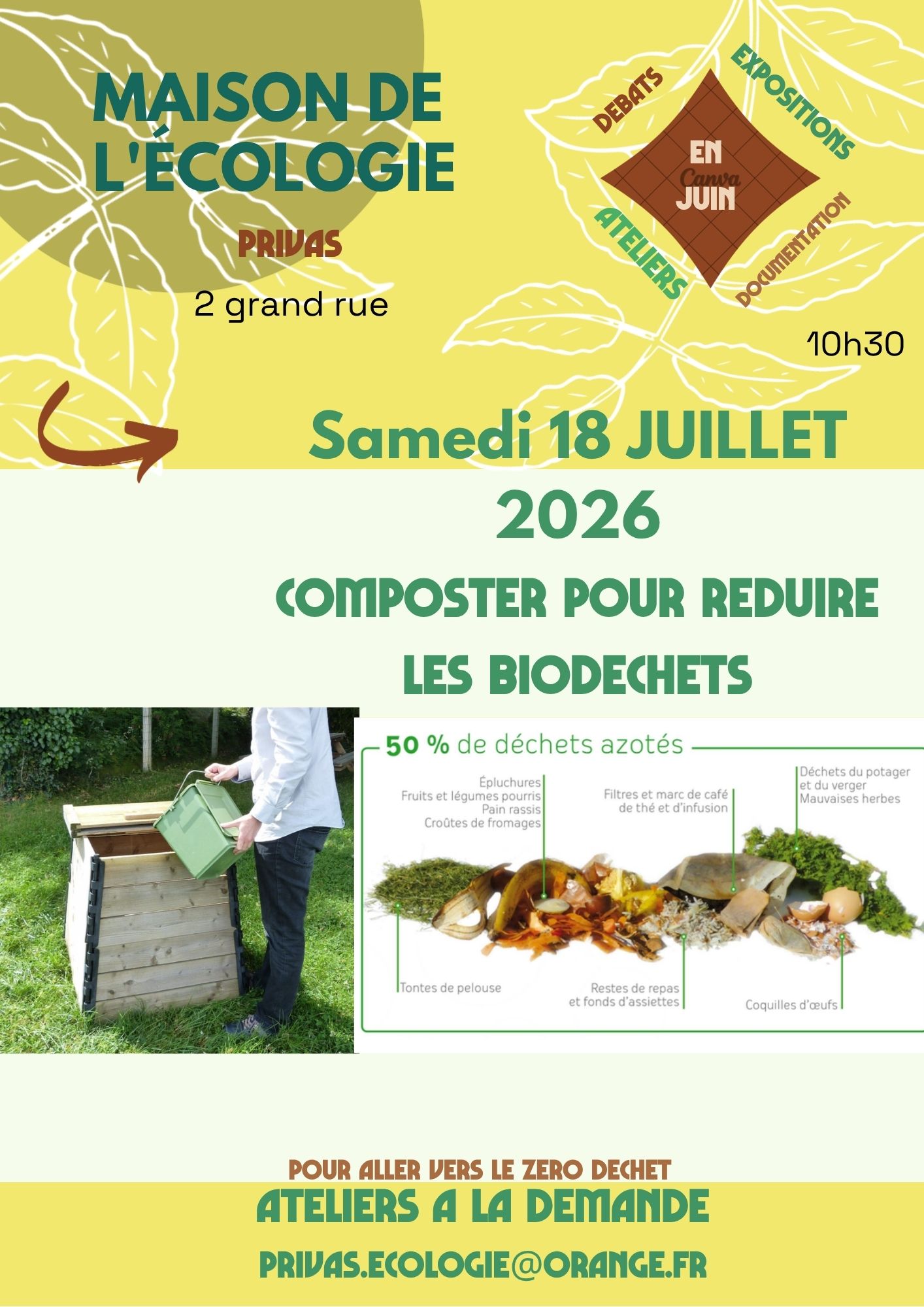 Conférence "Compostage, une solution pour la réduction des déchets alimentaires"