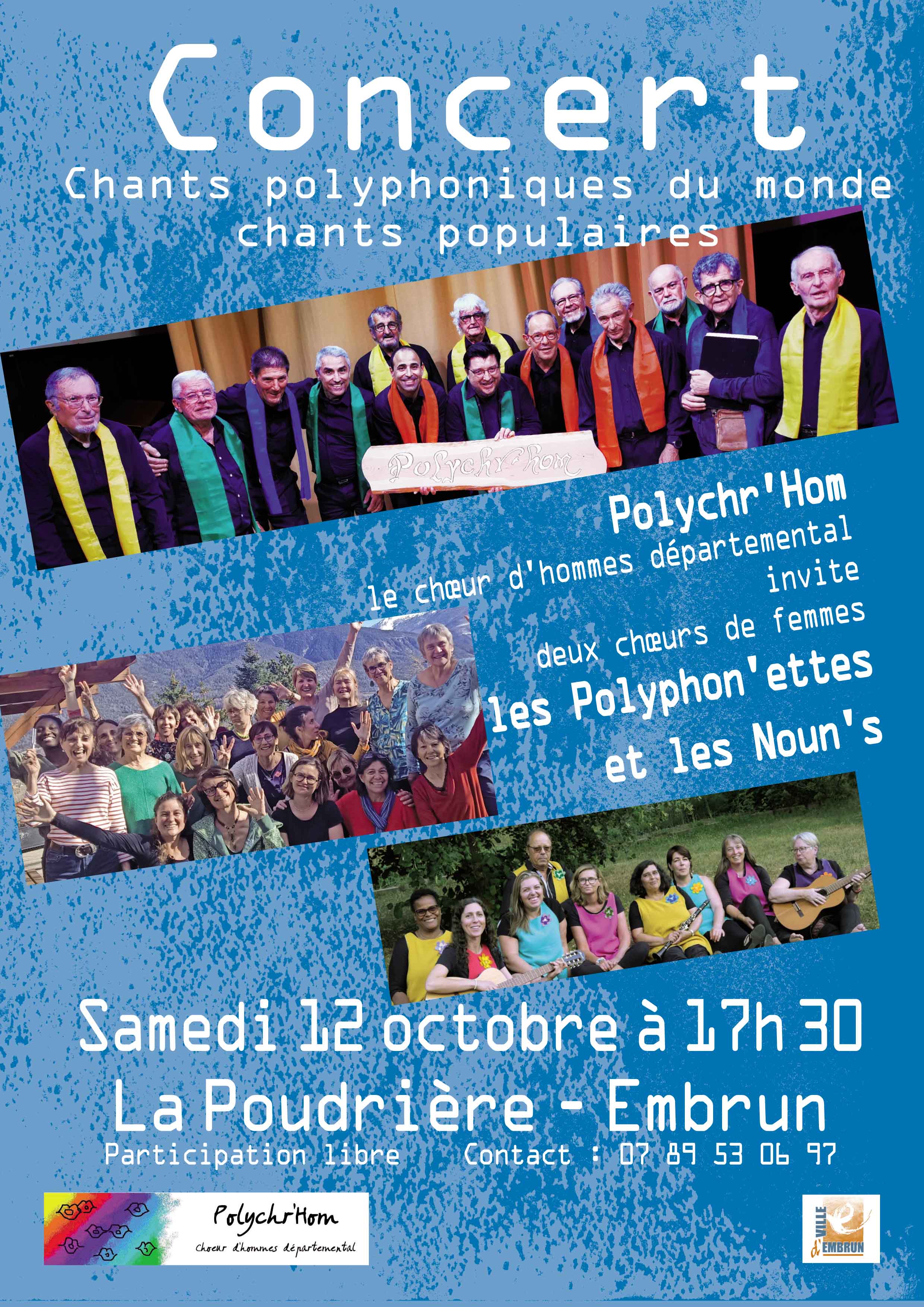 Concert chants polyphoniques du monde chants populaires EMBRUN