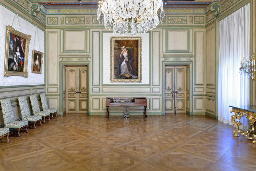 Château de Grignan, salle du Roi, portrait de Marie Fontaine