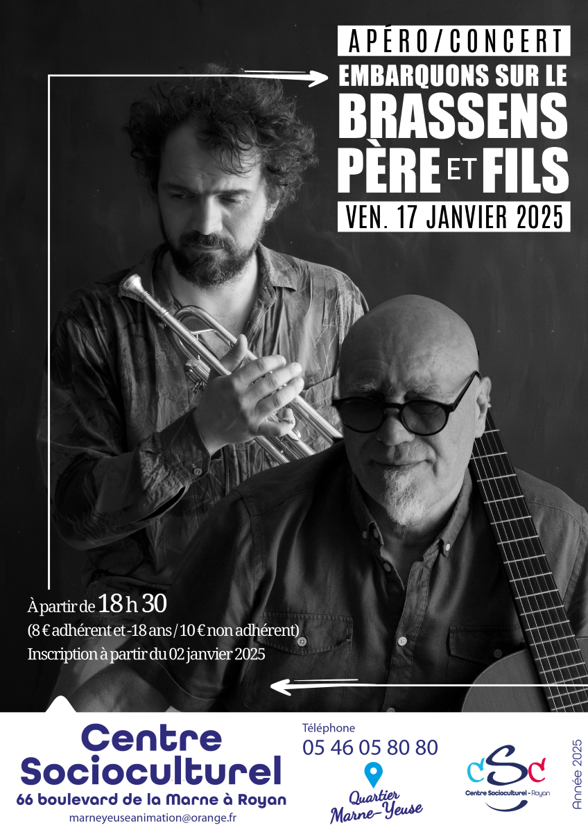 Apéro /concert - Embarquons sur le « Brassens, père et fils »