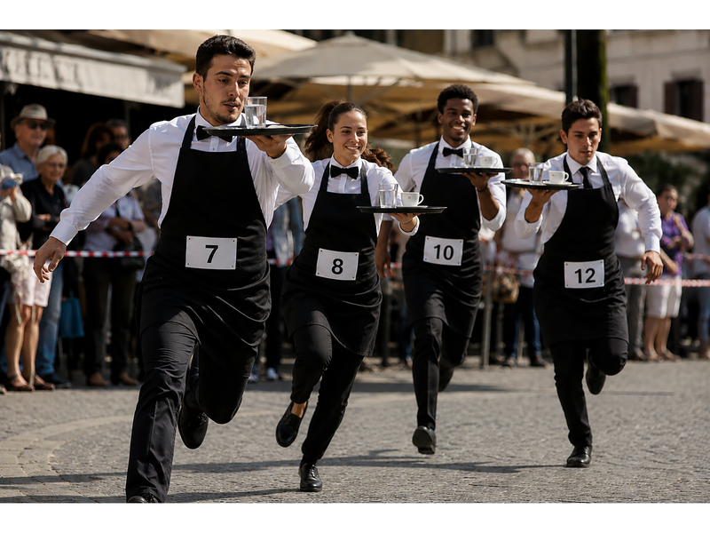 Course des serveuses et garçons de café_Saint-Étienne