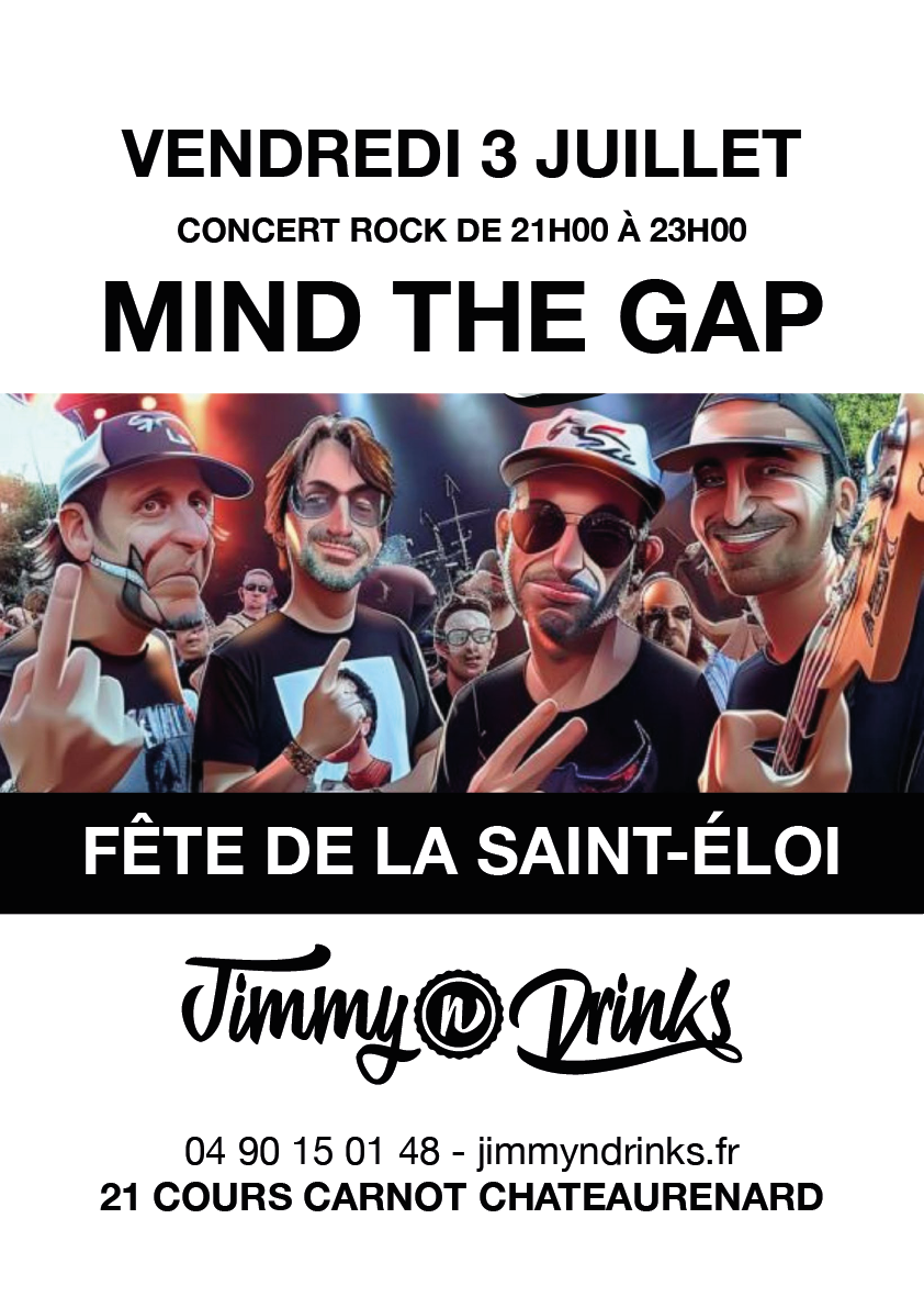 Concert "Mind The Gap" chez Jimmy n Drinks