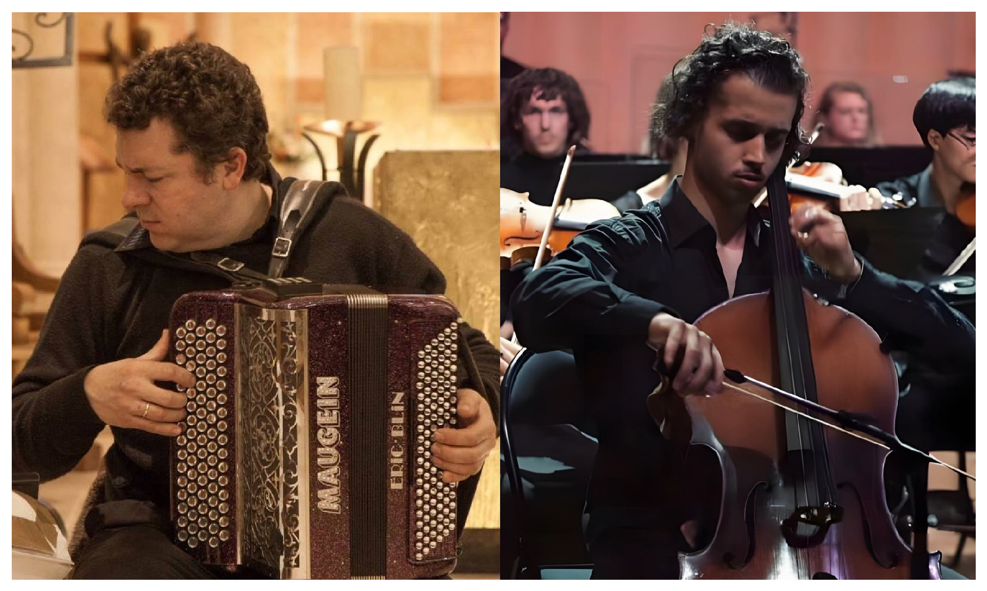 Duo Violoncelle et Accordéon : Voyage au cœur de la Grande Europe à l'Eglise Saint-Nazaire de Corme Royal