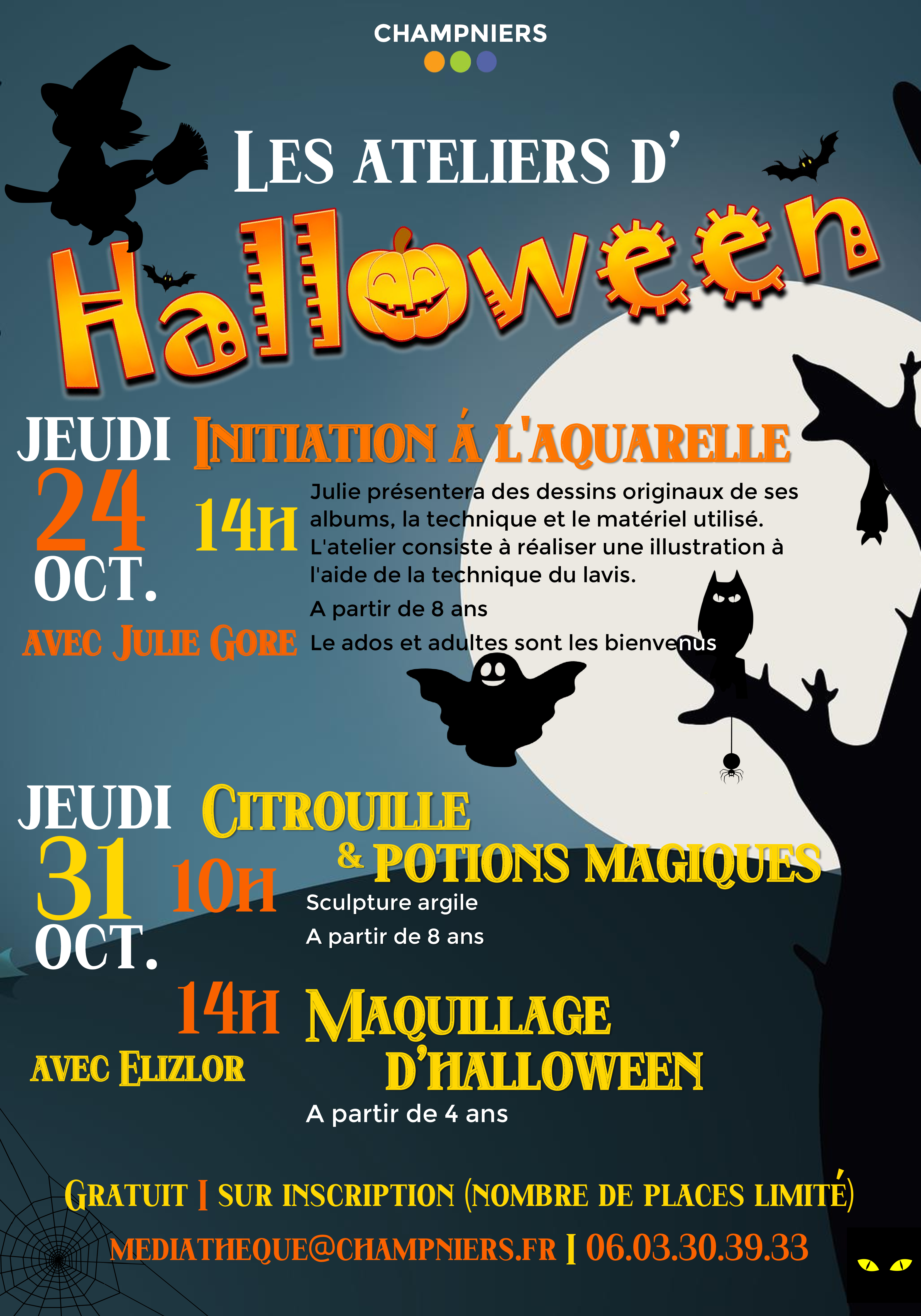 Les Ateliers d'Halloween avec Elizlor