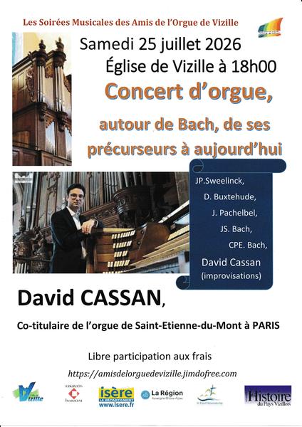 Concert d'orgue autour de Bach
