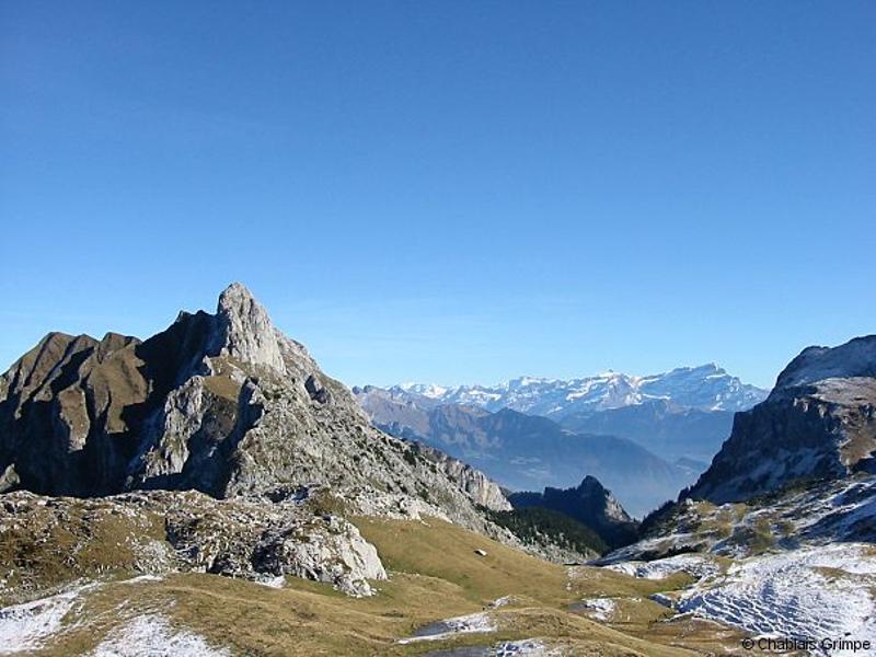 Climbing site –  Mont Gardy from Novel