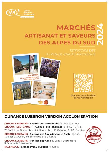 Marché "artisanat et saveur des Alpes du sud" Le 4 juil 2024