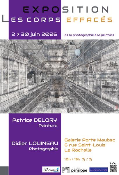 Exposition - Patrice Delory + Didier Louineau - Les corps effacés, de la photographie à la peinture