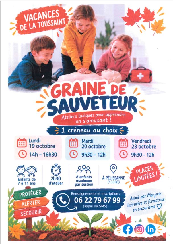 Ateliers "Graine de sauveteur"