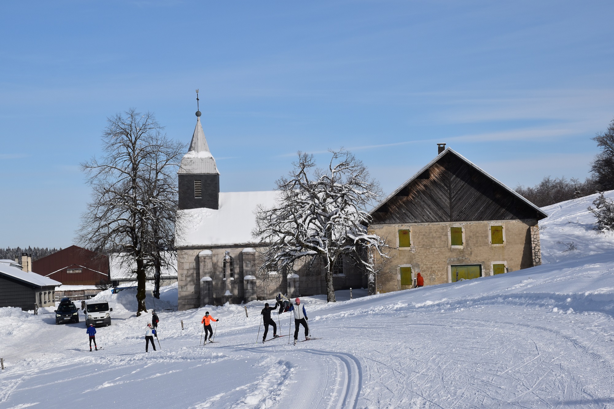 Piste verte de ski de fond du Plateau de Retord : La Vezeronce
