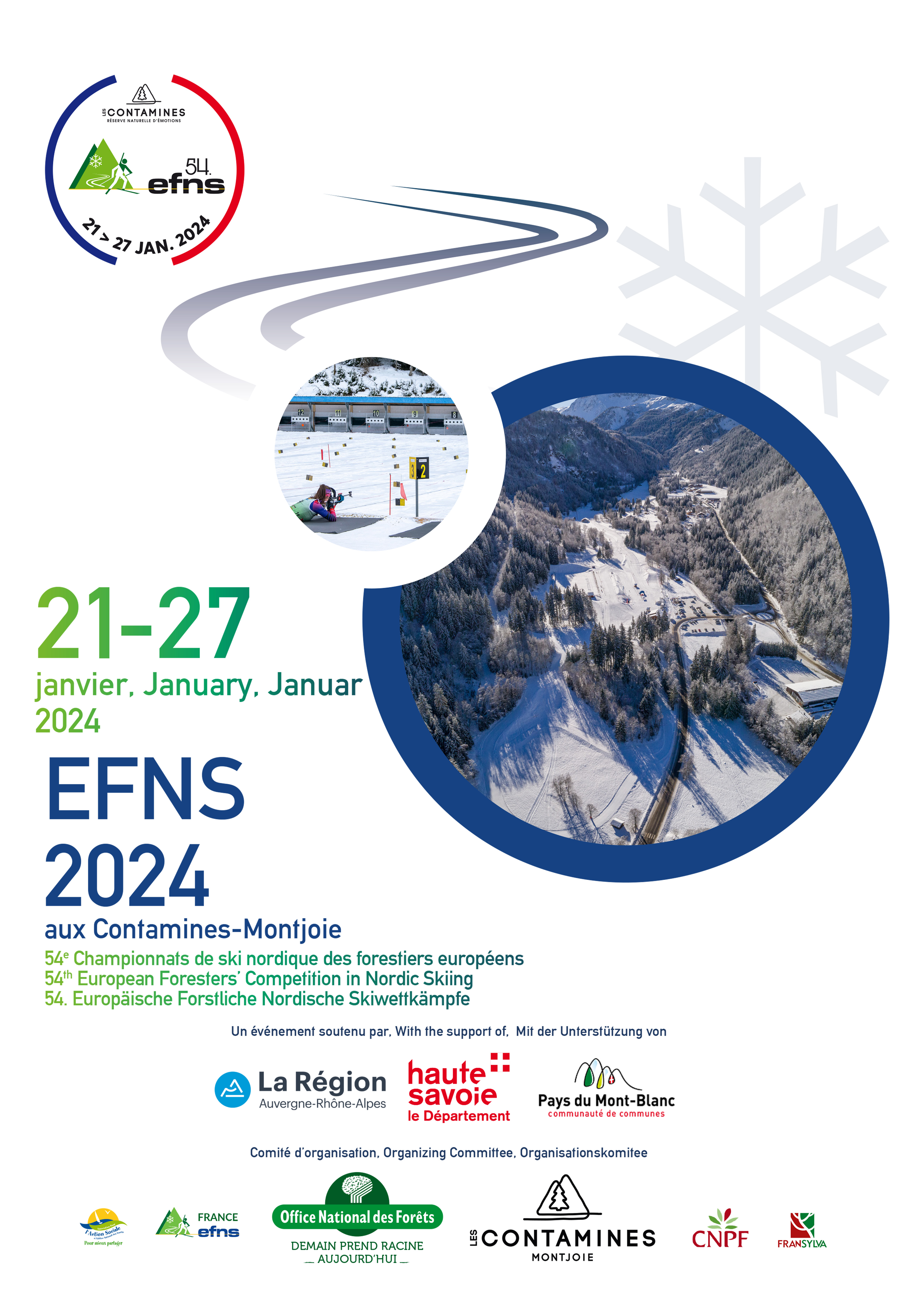 EFNS 2024 : Championnats de ski nordique des forestiers européens - Les  Contamines-Montjoie
