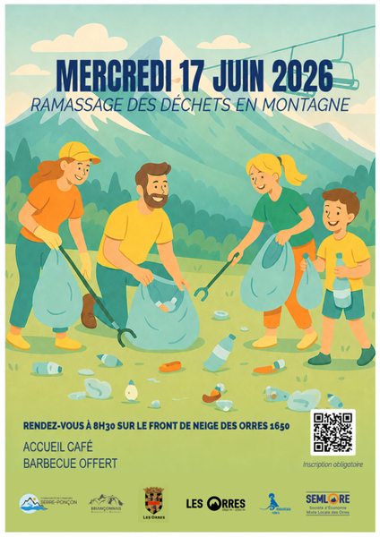 Ramassage des déchets en montagne