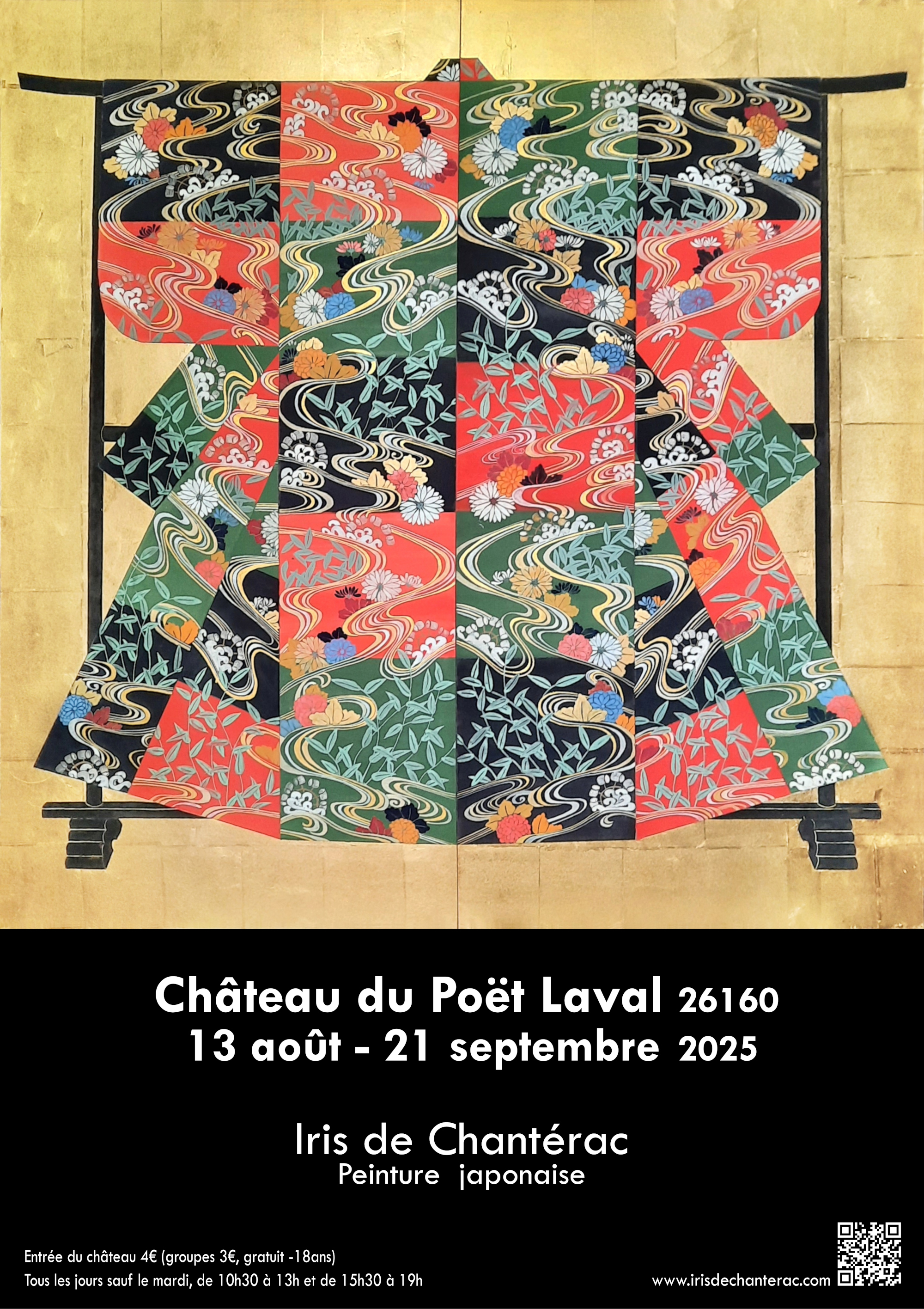 Exposition Nihonga - Iris de Chanterac - Peinture japonaise