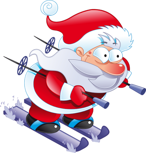 Arrivée du Père Noël à ski !_Ancelle - © père noël ski