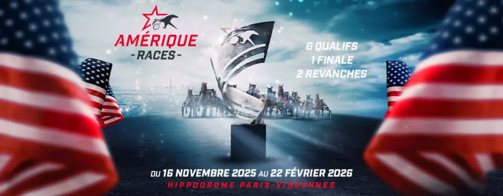 Affiche de l'évènement Amérique Races à l'Hippodrome Paris-Vincennes 