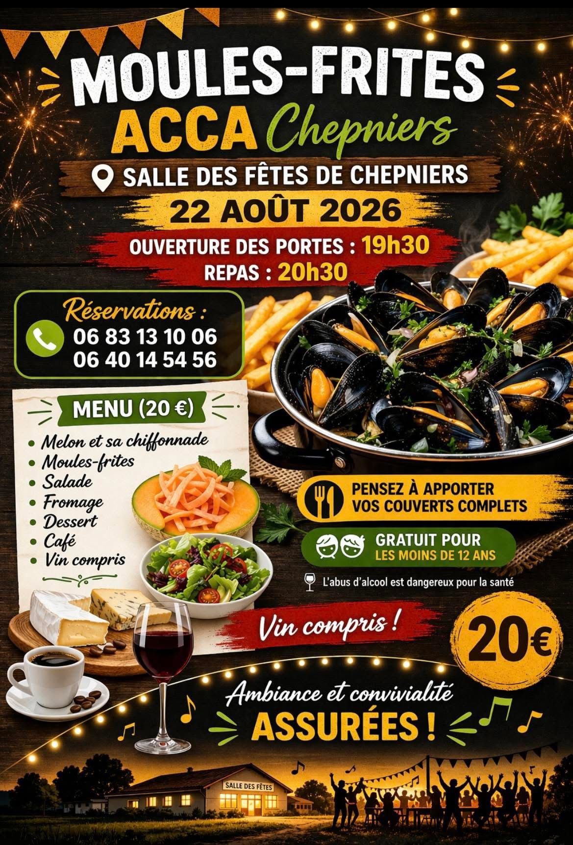 Moules frites ACCA Chepniers