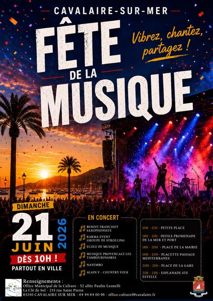 Fête de la Musique 2026_Cavalaire-sur-Mer