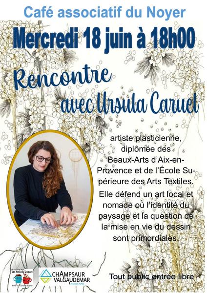 Rencontre avec Ursula Caruel - © Rencontre avec Ursula Caruel les amis du Troquet Rencontre avec Ursula Caruel - © Rencontre avec Ursula Caruel les amis du Troquet