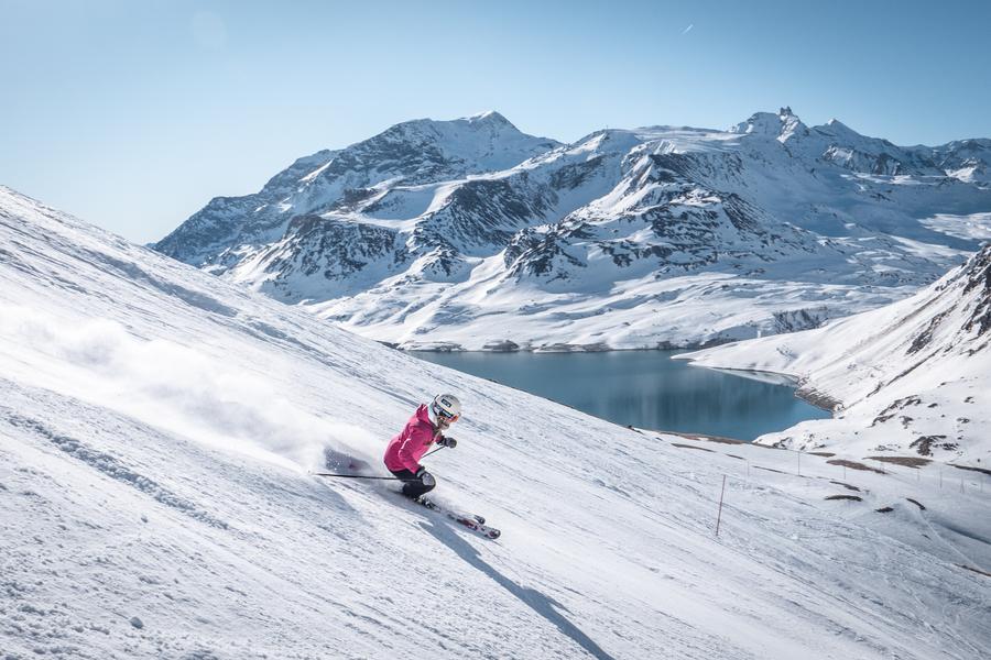 Ski à Val Cenis sur le secteur du Mont Cenis