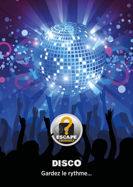 L'affiche de l'escape game "Disco"