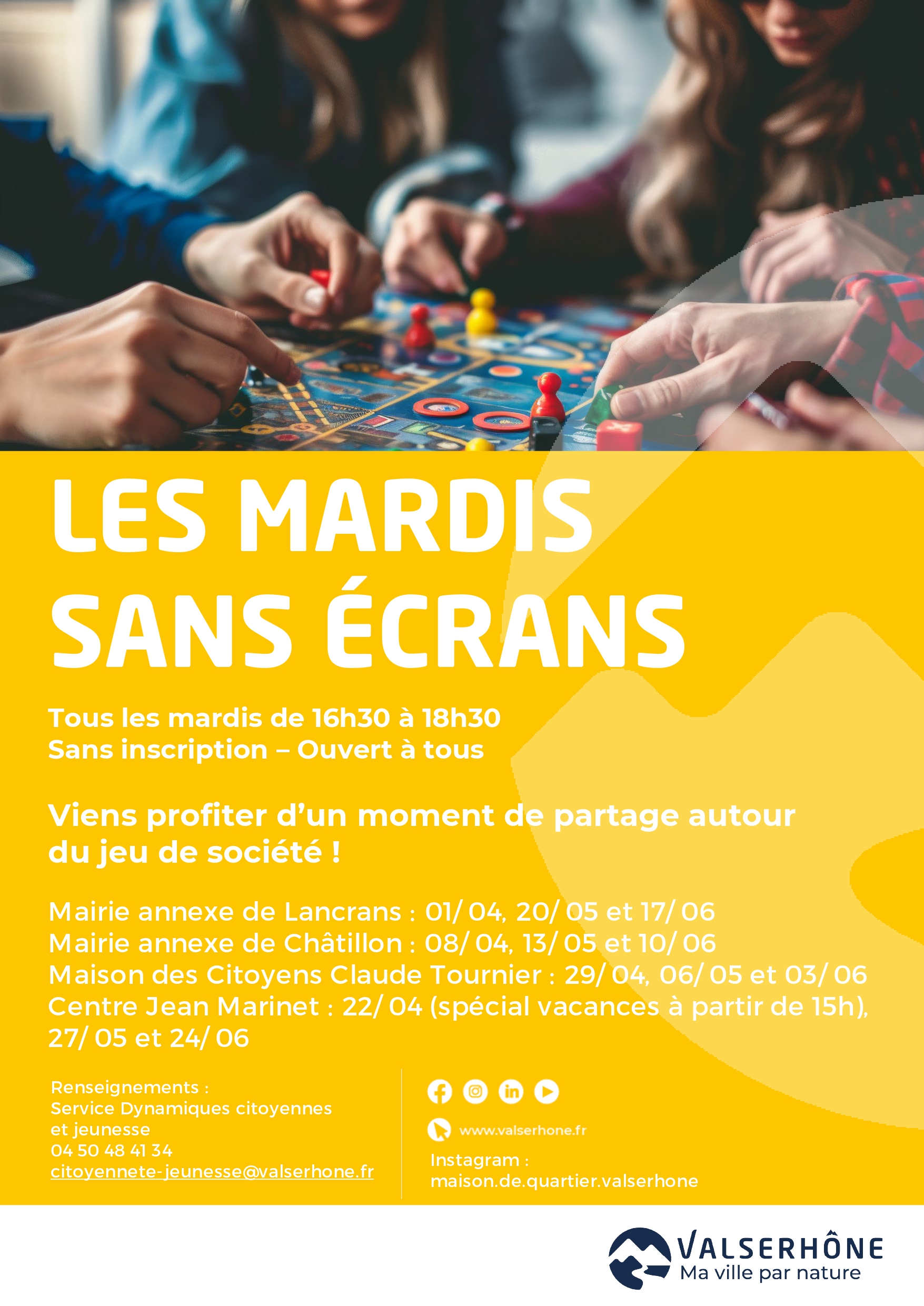 Les mardis sans écrans_Valserhône
