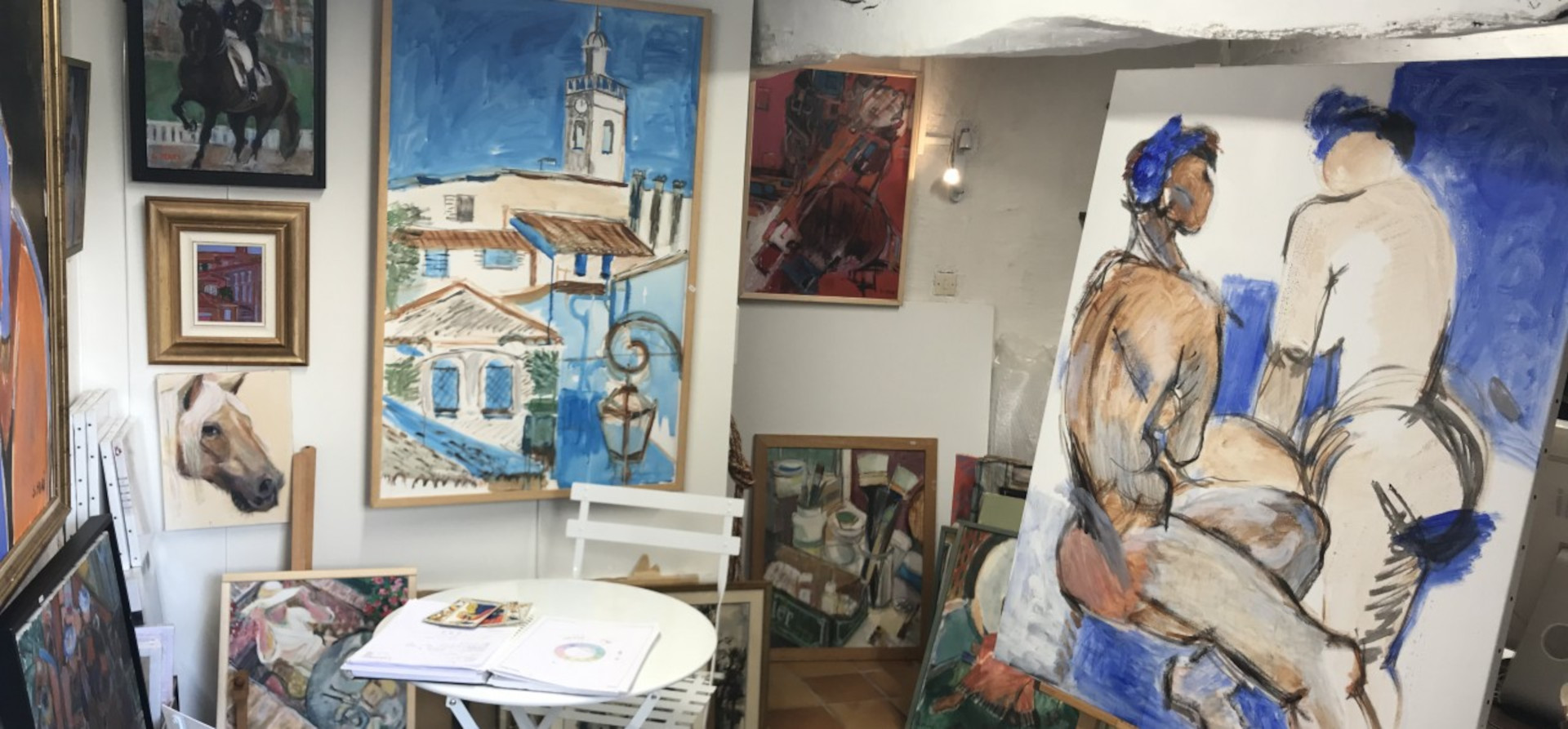 Intérieur atelier Sylvie Mari