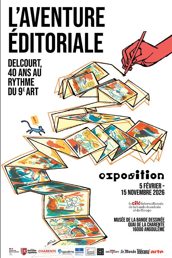 Visite contée de l'exposition "L’aventure éditoriale – Delcourt 40 ans au rythme du neuvième art"