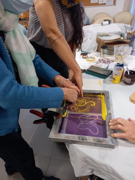 Atelier sérigraphie_Villages du lac de Paladru