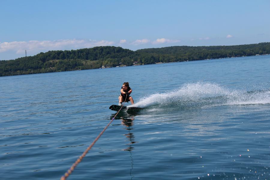 Wakeboard sur le lac léman