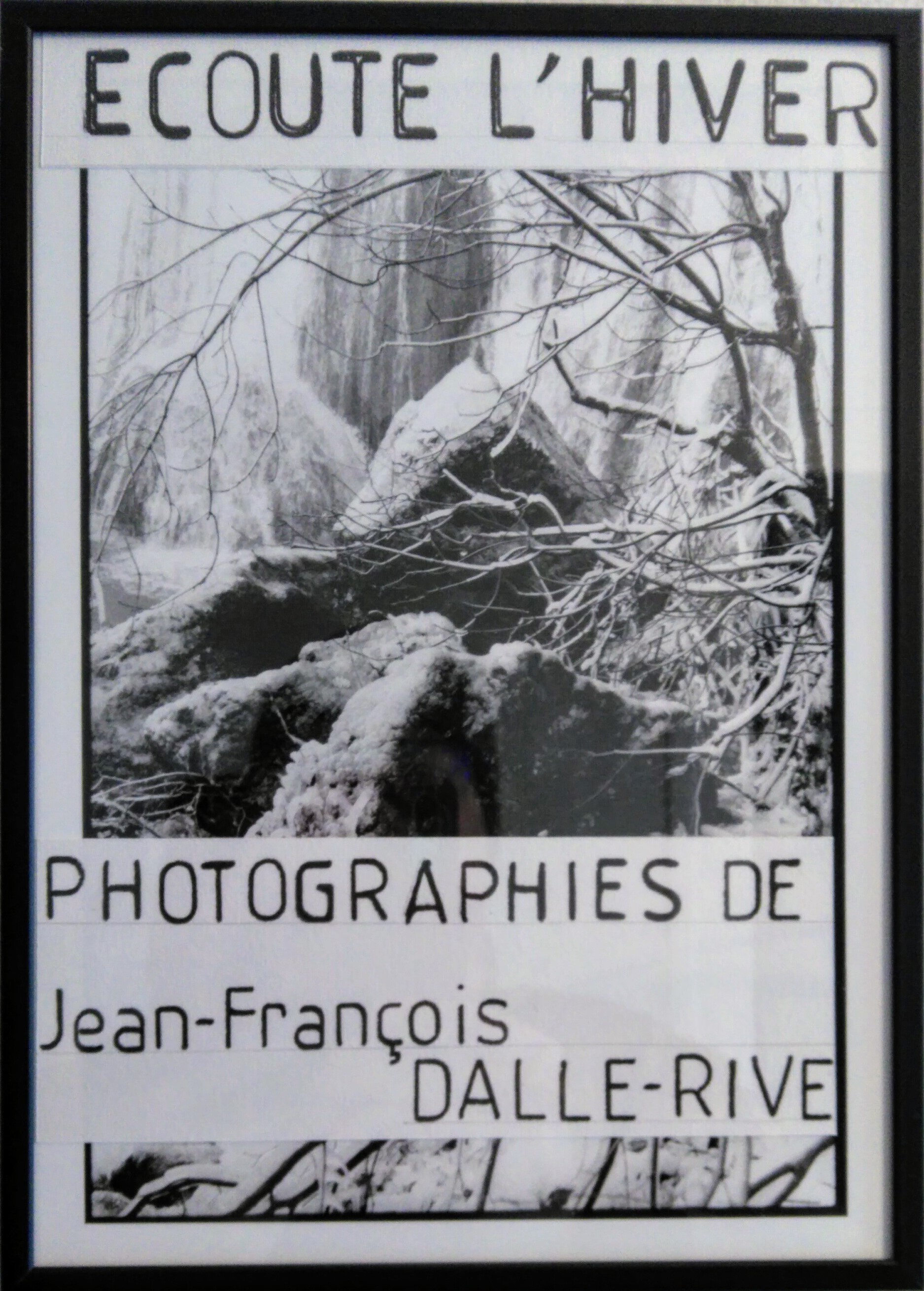 Exposition "écoute l'hiver" : photos argentiques en noir et blanc