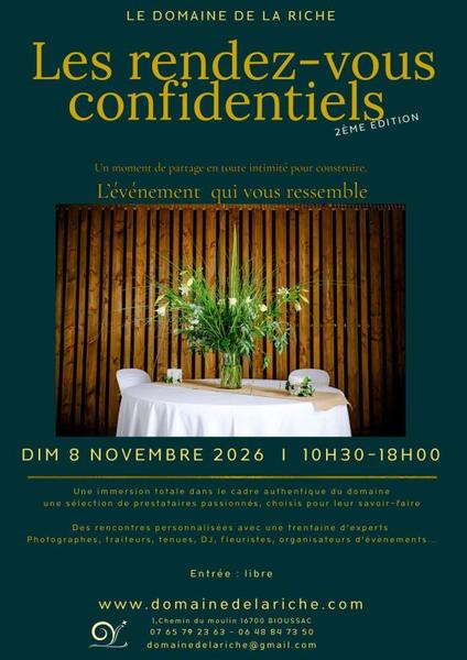 2ème édition "les rendez vous confidentiels"