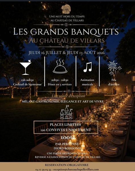 Les grands banquets au Château de Villars_La Chapelle-Villars