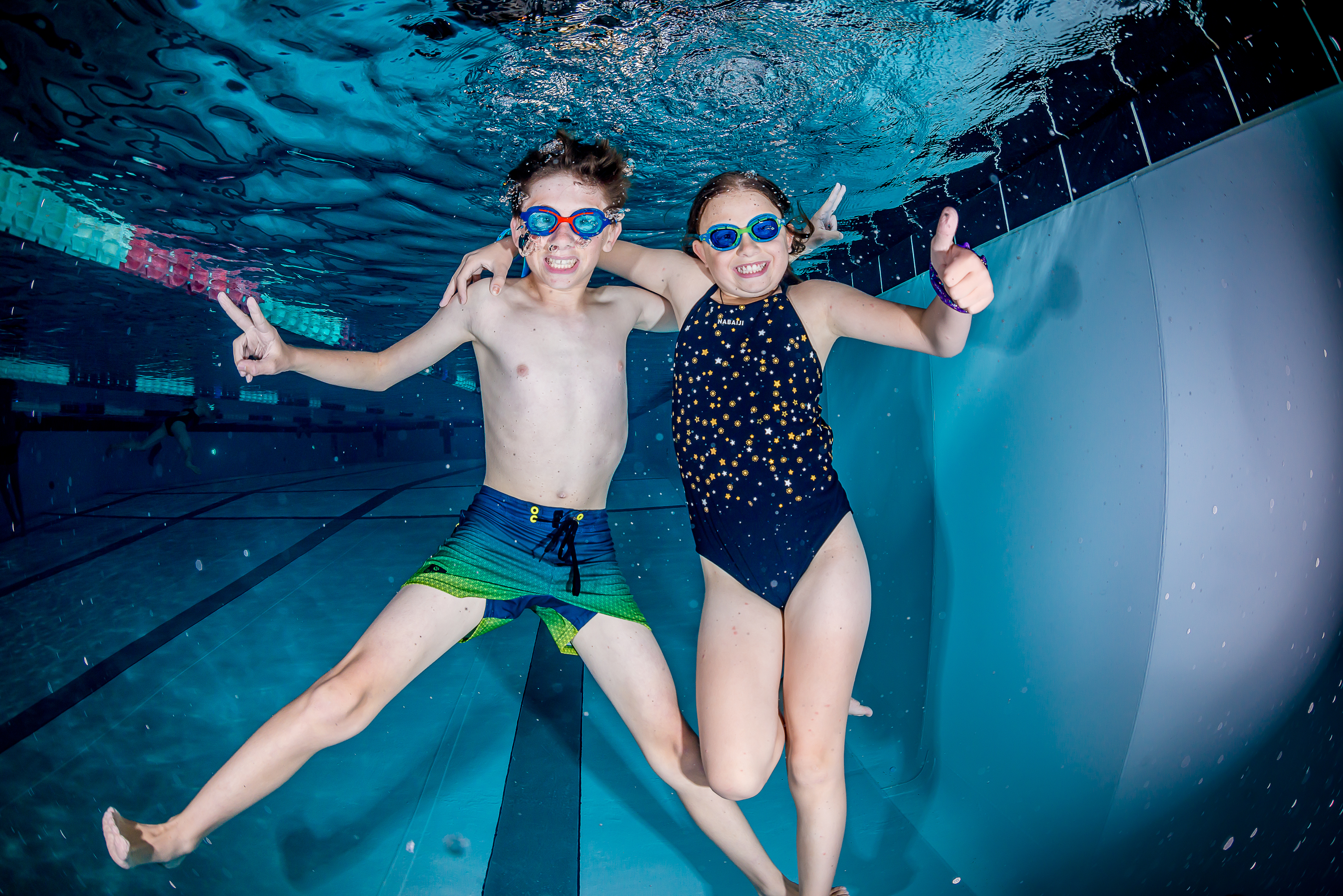 Cours de natation au Centre Aquasportif de Val d'Isère