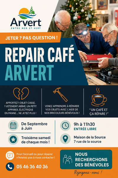Arvert Repair Café - Jeter ? Pas question !