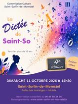 Affiche_La dictée de Saint-So - 4e édition_Saint-Sorlin-de-Morestel