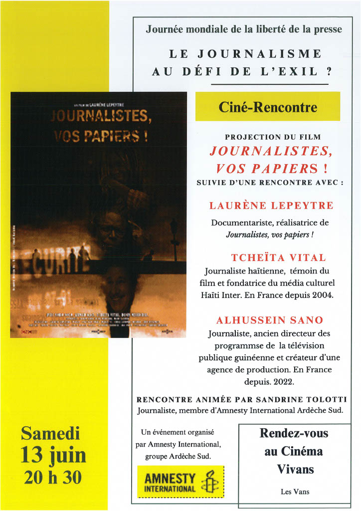 Ciné-rencontre : Journalistes, vos papiers !
