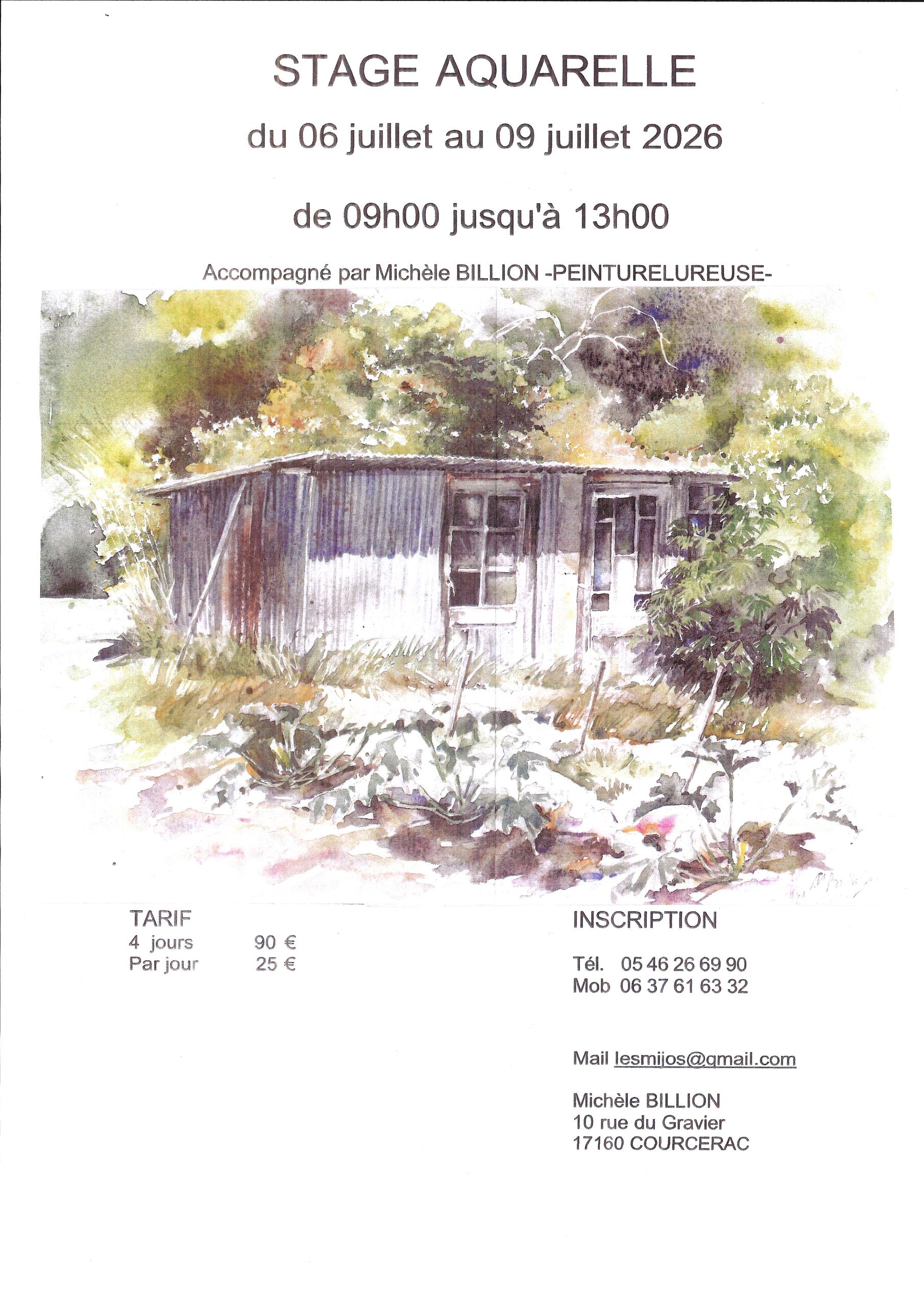 Initiation Aquarelle